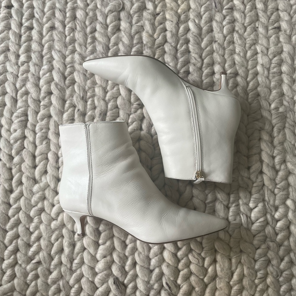 J. Crew Fiona White Leather Boots - Picture 5 of 8